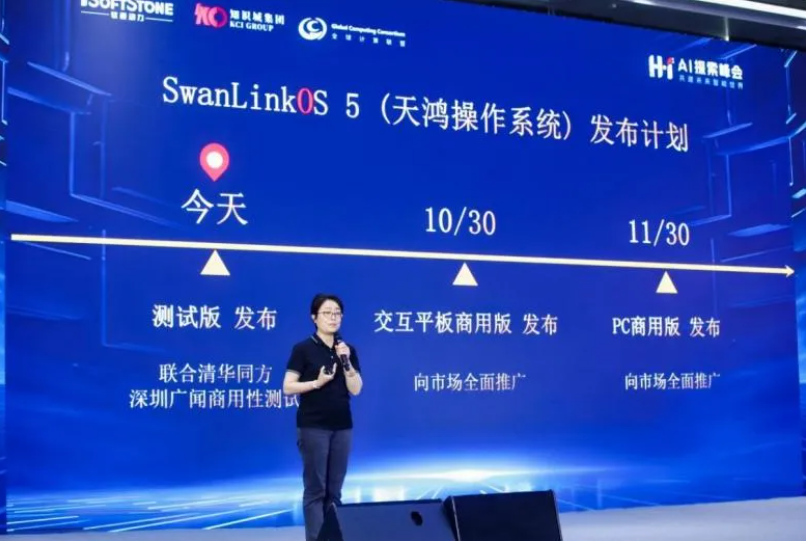 k8凯发(中国)天生赢家·一触即发子公司鸿湖万联重磅发布SwanLinkOS 5 擘画开源鸿蒙AI PC新篇章